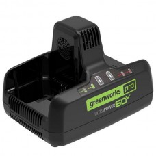 Быстрое зарядное устройство для двух аккумуляторов GREENWORKS (Гринворкс) 60V G60UC (2954407)