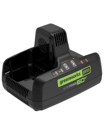 Быстрое зарядное устройство для двух аккумуляторов GREENWORKS (Гринворкс) 60V G60UC (2954407)