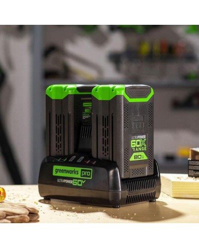 Быстрое зарядное устройство для двух аккумуляторов GREENWORKS (Гринворкс) 60V G60UC (2954407)