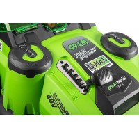 Аккумуляторная газонокосилка GREENWORKS (Гринворкс) G40LM49DBK5 (2500207UG) с АКБ 5 Ah и ЗУ