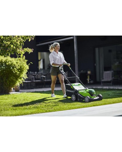 Аккумуляторная газонокосилка GREENWORKS (Гринворкс) G24X2LM41 (2512607UD) c 2-мя АКБ 4 Ah и ЗУ