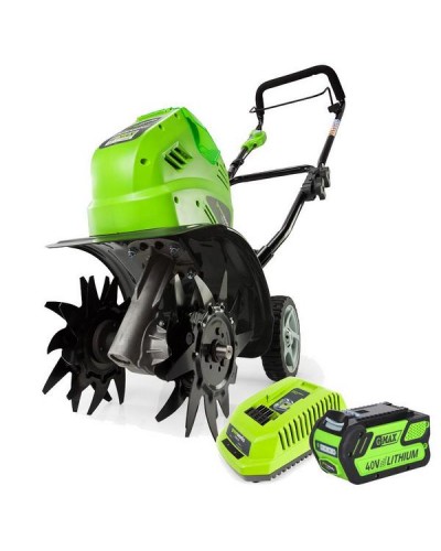 Аккумуляторный культиватор GREENWORKS (Гринворкс) G40TLK4 (27087VB) с АКБ 4 Ah и ЗУ