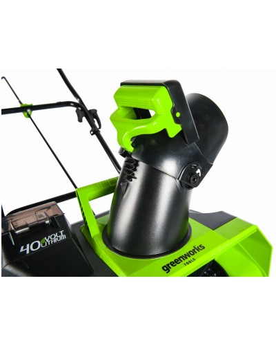 Аккумуляторный снегоуборщик GREENWORKS (Гринворкс) GD40ST 40V 51 см (2600007UF) с АКБ 6 Ah (4+2Ah) и ЗУ
