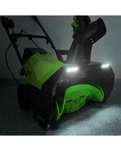 Аккумуляторный снегоуборщик GREENWORKS (Гринворкс) GD60PST 60V 51 см (2602907UB) с АКБ 6 Ah (4+2 Ah) и ЗУ