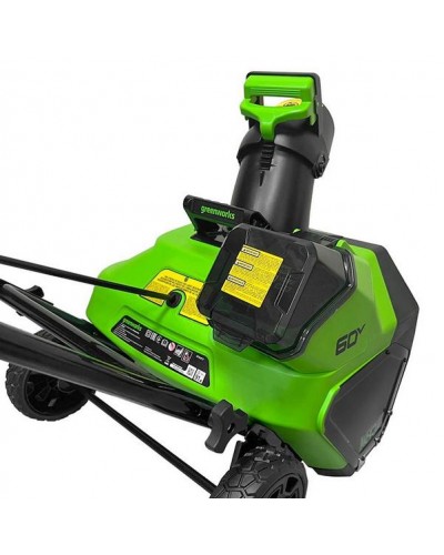 Аккумуляторный снегоуборщик GREENWORKS (Гринворкс) GD60PST 60V 51 см (2602907UB) с АКБ 6 Ah (4+2 Ah) и ЗУ