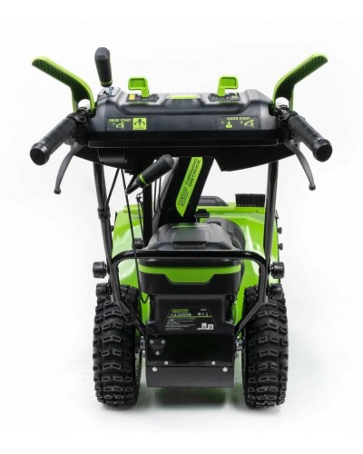 Купить аккумуляторный самоходный снегоуборщик GREENWORKS (Гринворкс) GD82ST56 82V 61 см (2602807U3A) c 3-мя АКБ 2,5 Ah и ЗУ