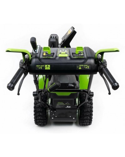 Купить аккумуляторный самоходный снегоуборщик GREENWORKS (Гринворкс) GD82ST56 82V 61 см (2602807U3A) c 3-мя АКБ 2,5 Ah и ЗУ