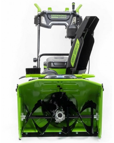 Купить аккумуляторный самоходный снегоуборщик GREENWORKS (Гринворкс) GD82ST56 82V 61 см (2602807U3A) c 3-мя АКБ 2,5 Ah и ЗУ