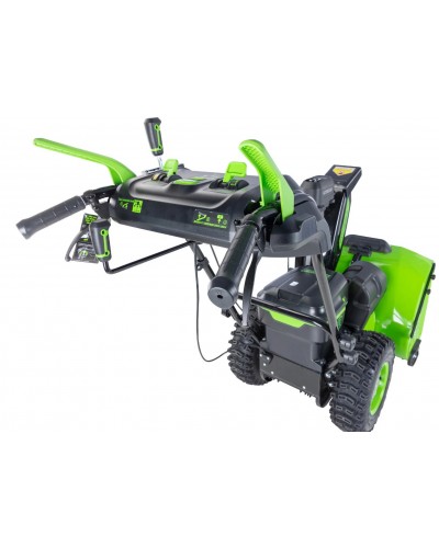 Купить аккумуляторный самоходный снегоуборщик GREENWORKS (Гринворкс) GD82ST56 82V 61 см (2602807U3A) c 3-мя АКБ 2,5 Ah и ЗУ