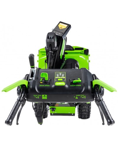 Купить аккумуляторный самоходный снегоуборщик GREENWORKS (Гринворкс) GD82ST56 82V 61 см (2602807U3A) c 3-мя АКБ 2,5 Ah и ЗУ