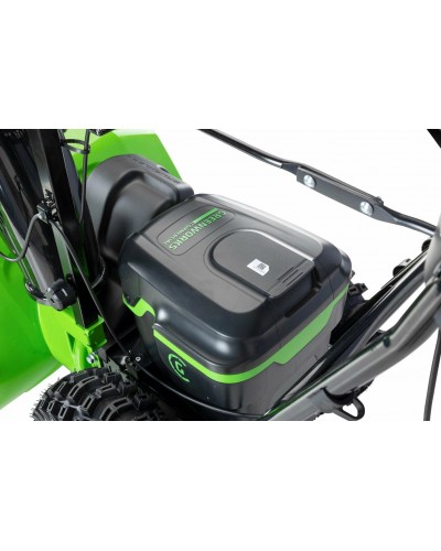 Купить аккумуляторный самоходный снегоуборщик GREENWORKS (Гринворкс) GD82ST56 82V 61 см (2602807U3A) c 3-мя АКБ 2,5 Ah и ЗУ