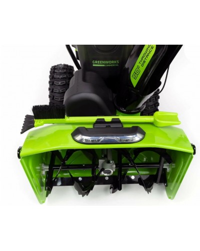 Купить аккумуляторный самоходный снегоуборщик GREENWORKS (Гринворкс) GD82ST56 82V 61 см (2602807U3A) c 3-мя АКБ 2,5 Ah и ЗУ