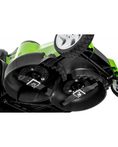 Аккумуляторная газонокосилка GREENWORKS (Гринворкс) G40LM49DB (2500207) без АКБ и ЗУ (несамоходная, два ножа TwinForce)