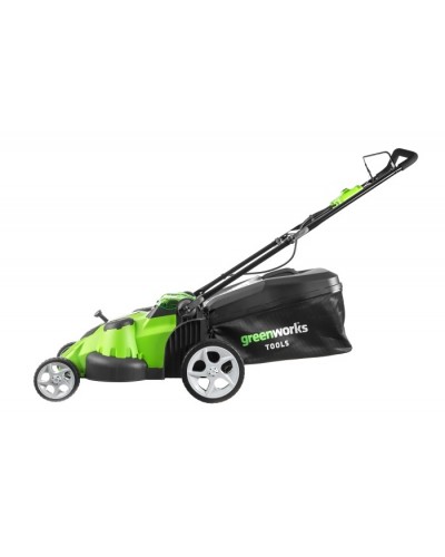 Аккумуляторная газонокосилка GREENWORKS (Гринворкс) G40LM49DB (2500207) без АКБ и ЗУ (несамоходная, два ножа TwinForce)
