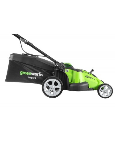 Аккумуляторная газонокосилка GREENWORKS (Гринворкс) G40LM49DB (2500207) без АКБ и ЗУ (несамоходная, два ножа TwinForce)