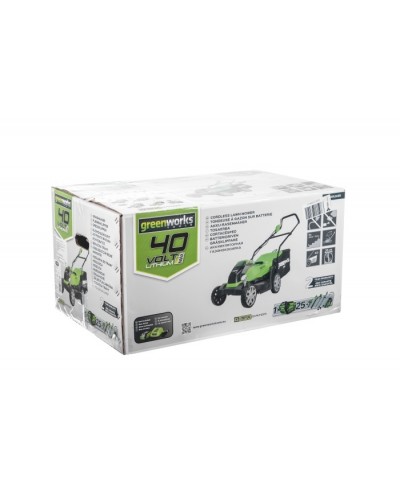 Купить несамоходную аккумуляторную газонокосилку GREENWORKS (Гринворкс) G40LM35K4. БЕЗ АКБ и ЗУ (2501907) Купить несамоходную аккумуляторную газонокосилку GREENWORKS (Гринворкс) G40LM35K4. БЕЗ АКБ и ЗУ (2501907)
