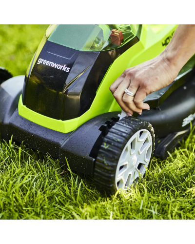 Купить несамоходную аккумуляторную газонокосилку GREENWORKS (Гринворкс) G40LM35K4. БЕЗ АКБ и ЗУ (2501907) Купить несамоходную аккумуляторную газонокосилку GREENWORKS (Гринворкс) G40LM35K4. БЕЗ АКБ и ЗУ (2501907)