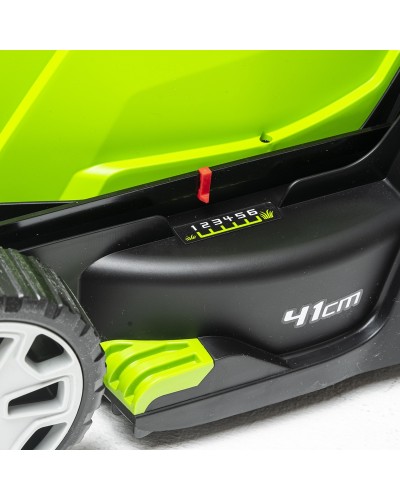 Аккумуляторная газонокосилка GREENWORKS (Гринворкс) G24X2LM41 (2512607UD) c 2-мя АКБ 4 Ah и ЗУ