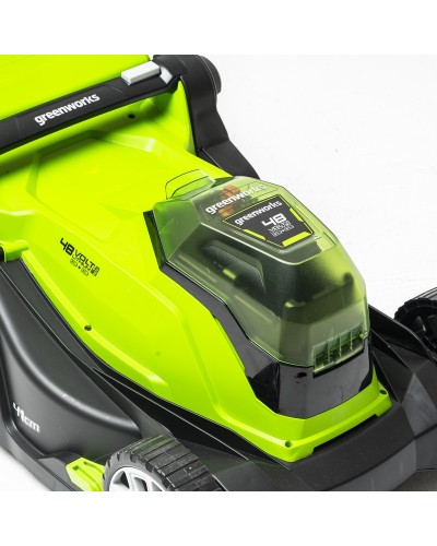 Аккумуляторная газонокосилка GREENWORKS (Гринворкс) G24X2LM41 (2512607UD) c 2-мя АКБ 4 Ah и ЗУ