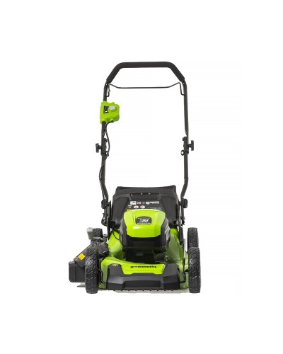 Несамоходная аккумуляторная газонокосилка GREENWORKS (Гринворкс) GD40LM46HP (2514407UH) с двумя АКБ 4 Ah и ЗУ