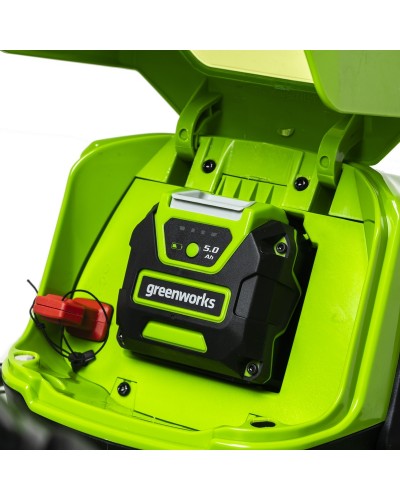 Несамоходная аккумуляторная газонокосилка GREENWORKS (Гринворкс) GD40LM46HP (2514407UH) с двумя АКБ 4 Ah и ЗУ