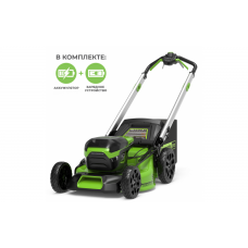 Аккумуляторная газонокосилка GREENWORKS (Гринворкс) GD60LM51SP c АКБ 4 Ah и ЗУ (2514307UB)