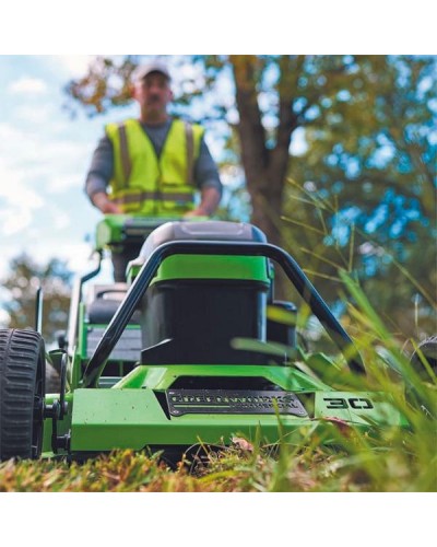 Купить профессиональную аккумуляторную газонокосилка GREENWORKS (Гринворкс) 82LM30S 82V серия OPTIMUS. В комплекте НЕТ АКБ и ЗУ (2519207)