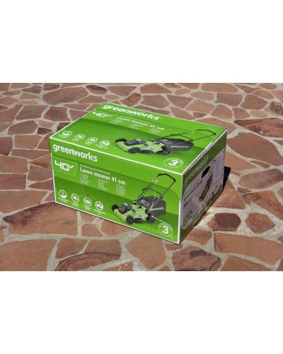 Аккумуляторная газонокосилка GREENWORKS (Гринворкс) GD40LM16X (2517907) без АКБ и ЗУ