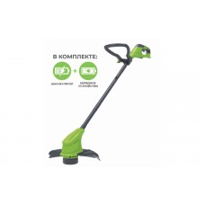 Аккумуляторный триммер GREENWORKS (Гринворкс) G24LT25K2 (2107207SA) с АКБ 2 Ah и ЗУ