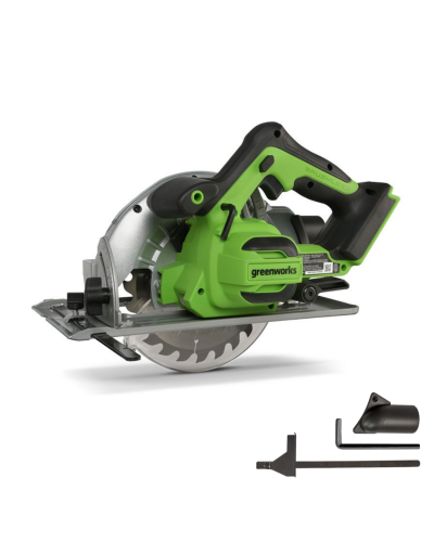 Аккумуляторная циркулярная пила GREENWORKS (Гринворкс) GD24CS (1500907) без АКБ и ЗУ