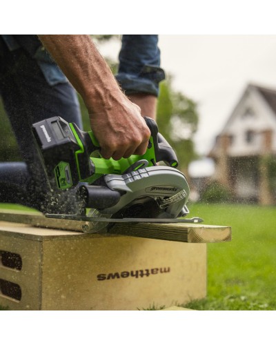 Аккумуляторная циркулярная пила GREENWORKS (Гринворкс) GD24CS (1500907) без АКБ и ЗУ