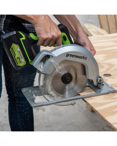 Аккумуляторная циркулярная пила GREENWORKS (Гринворкс) GD24CS (1500907) без АКБ и ЗУ