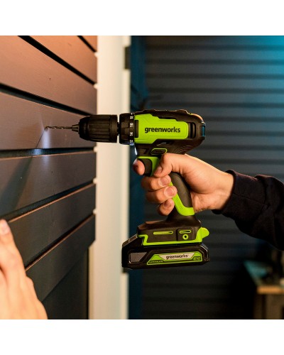 Аккумуляторная дрель-шуруповерт GREENWORKS (Гринворкс) GD24DD35 (3704007) бесщеточная без АКБ и ЗУ