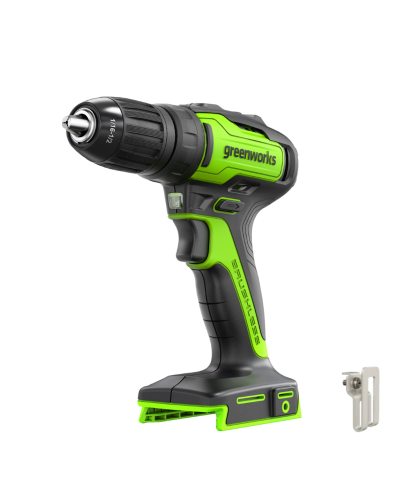Аккумуляторная дрель-шуруповерт GREENWORKS (Гринворкс) GD24DD35 (3704007) бесщеточная без АКБ и ЗУ