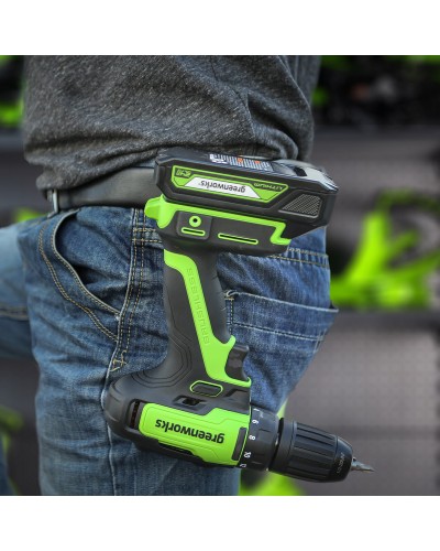 Аккумуляторная дрель-шуруповерт GREENWORKS (Гринворкс) GD24DD35 (3704007) бесщеточная без АКБ и ЗУ