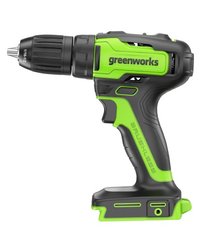 Аккумуляторная дрель-шуруповерт GREENWORKS (Гринворкс) GD24DD35 (3704007) бесщеточная без АКБ и ЗУ