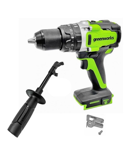 Аккумуляторная дрель-шуруповерт GREENWORKS (Гринворкс) GD24DD140 (3707607) бесщеточная без АКБ и ЗУ