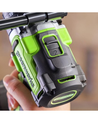 Аккумуляторная дрель-шуруповерт GREENWORKS (Гринворкс) GD24DD140 (3707607) бесщеточная без АКБ и ЗУ