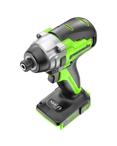 Аккумуляторный ударный бесщеточный винтоверт GREENWORKS (Гринворкс) GD24ID3 (3802807) без АКБ и ЗУ