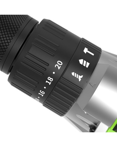 Аккумуляторная дрель-шуруповерт GREENWORKS (Гринворкс) GD24DD60 (3704107UA) бесщеточная с АКБ 2 Ah и ЗУ