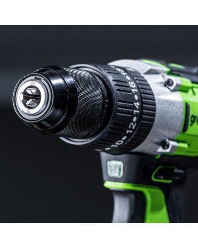 Аккумуляторная дрель-шуруповерт GREENWORKS (Гринворкс) GD24DD60 (3704107UA) бесщеточная с АКБ 2 Ah и ЗУ