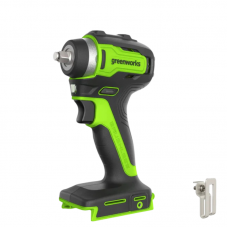 Аккумуляторный ударный бесщеточный гайковерт GREENWORKS (Гринворкс) G24IW200 (3803607) без АКБ и ЗУ