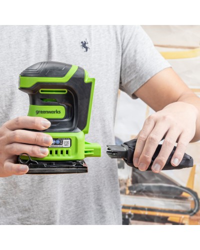 Аккумуляторная плоскошлифовальная машина GREENWORKS (Гринворкс) G24SS14 (3100507) без АКБ и ЗУ