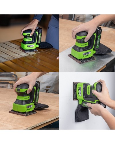 Аккумуляторная плоскошлифовальная машина GREENWORKS (Гринворкс) G24SS14 (3100507) без АКБ и ЗУ