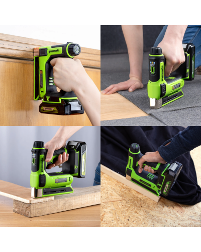 Аккумуляторный степлер GREENWORKS (Гринворкс) G24CS10 (3400107) без АКБ и ЗУ