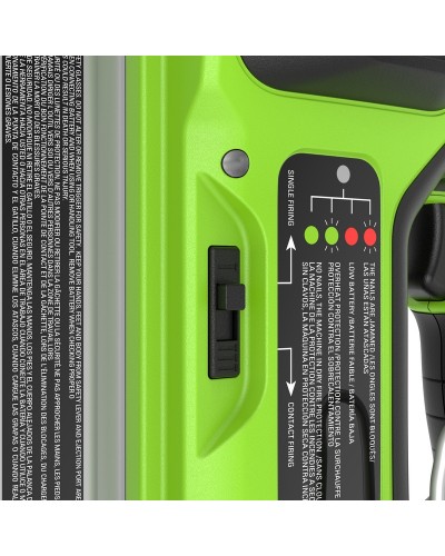 Аккумуляторный нейлер (Гвоздезабивной пистолет) GREENWORKS (Гринворкс) GD24BN (3400707) без АКБ и ЗУ