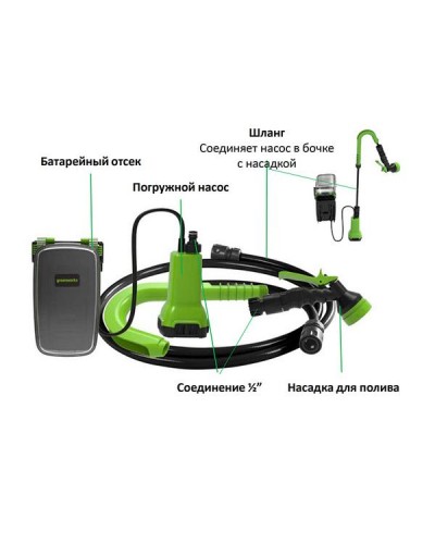 Аккумуляторный насос GREENWORKS (Гринворкс) G24SWP (3401007) без АКБ и ЗУ