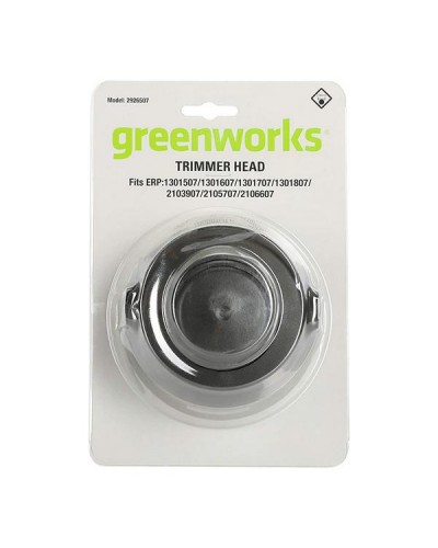 GREENWORKS (Гринворкс) Головка триммерная с леской в сборе для триммеров с верхним расположением двигателя 40V (2926507)