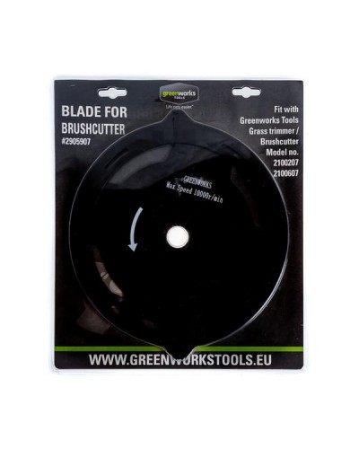GREENWORKS (Гринворкс) Пильный диск (2905907) для триммеров GREENWORKS (Гринворкс) GD40BC 40V, GST1246 230V, GD82BC 82V, GD82BCB 82V
