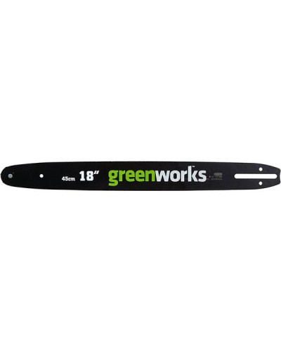 GREENWORKS (Гринворкс) Стальная шина для 2000Вт пилы 20037, 45 см (29777)